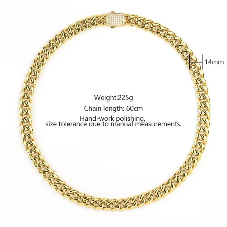Hip Hop Necklace Cuban Link Chain Hip Hop Necklace Cuban Link Chain
